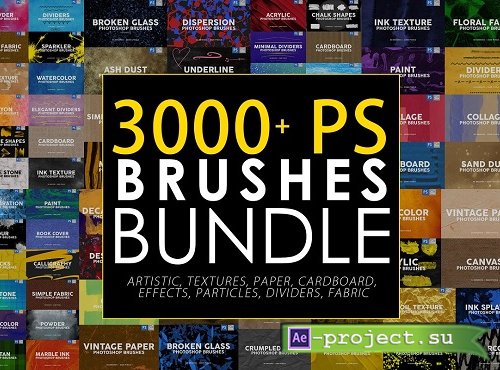 3000 Photoshop Stamp Brushes Bundle - 5657270 - (Part 1)