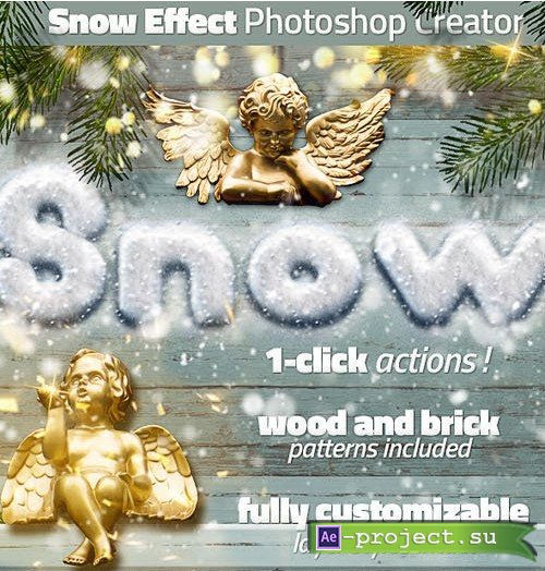 Snow Effect Photoshop Creater - Actions, Brushes & Patterns