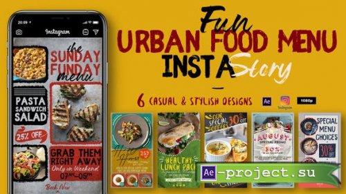 Videohive - Fun Urban Food Menu Instagram Stories - 29556426 - Project for After Effects