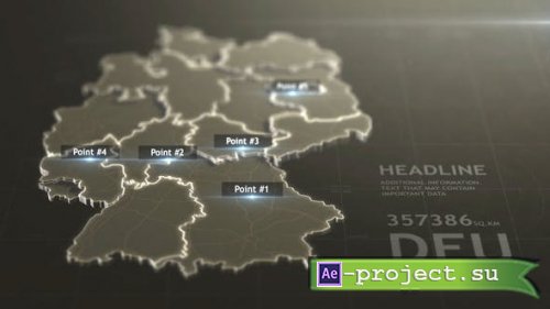 Videohive - 3D Germany Map - 29592511 - Project for After Effects
