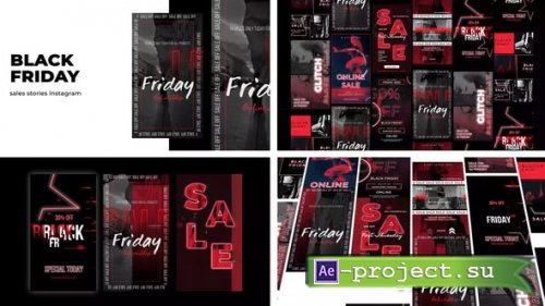 Videohive - Glitch Black Friday Stories Instagram - 29610431 - Project for After Effects