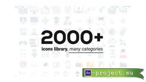 Videohive - 2000+ Animated Icons Library - 29590771 - Project for After Effects