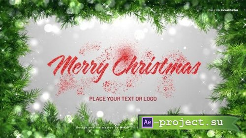 Videohive - Christmas Background Green Frame - 29391643 - Motion Graphics