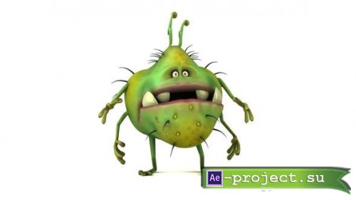 Videohive - Fun 3D cartoon monster presenting - 29543232 - Motion Graphics