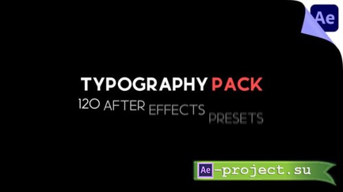 Videohive - Typography Pack - 29547634 - After Effects Project & Script
