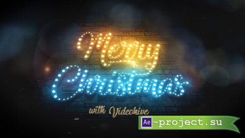 Videohive - Merry Christmas Light Bulbs - 29516457 - Project for After Effects