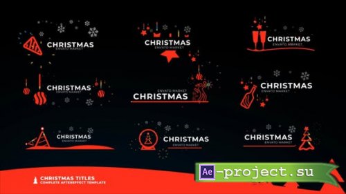 Videohive - Christmas Icon Titles - 29555966 - Project for After Effects