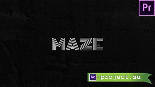 Videohive - Maze - Animated Typeface for Premiere - 29599001