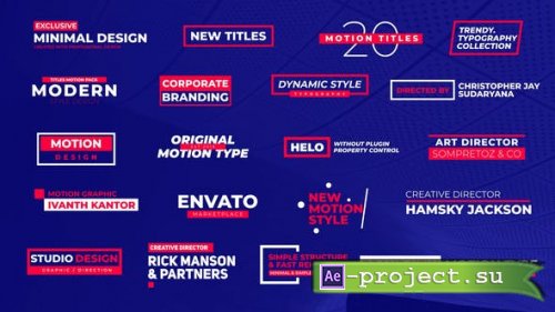 Videohive - Modern Titles Pack - 29620916 - Premiere Pro Templates