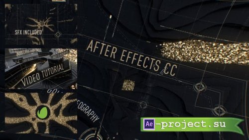 Videohive - Abstract Black Gold Intro - 29680098 - Project for After Effects