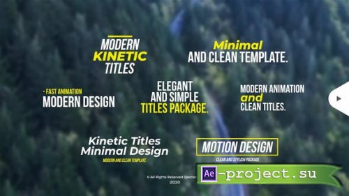 Videohive - Modern Kinetic Titles - 29703136 - Project for After Effects