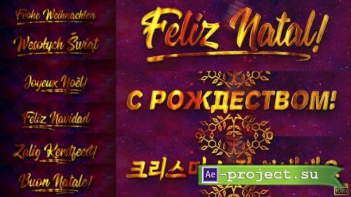 Videohive - Merry Christmas in 9 Languages! - 29667929 - Motion Graphics