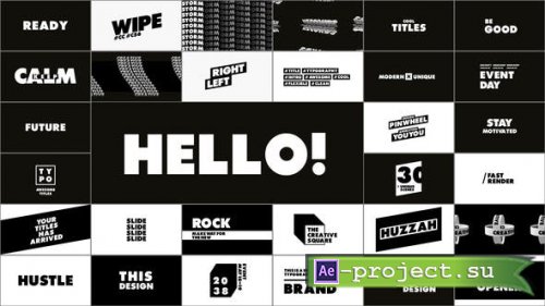 Videohive - Typography & Titles - 28995500 - Project for After Effects