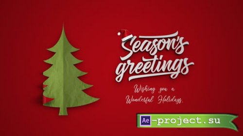Videohive - Simple Christmas Intro - 22993198 - Project for After Effects