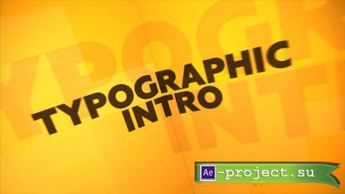 Videohive - Typographic Intro - 23453511 - Project for After Effects