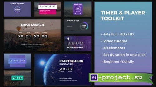 Videohive - Timer & Player Toolkit - 29348295 - Project for After Effects