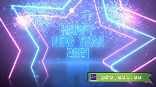 Videohive - Neon Party New Year Wishes - 29794322 - Project for After Effects
