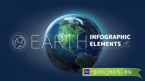Videohive - Earth Infographic Elements. - 29829624 - Project for After Effects