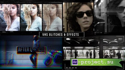Videohive - VHS Glitches Music Video - 23435955 - Project for After Effects