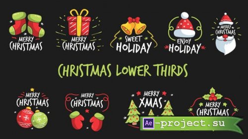 Videohive - Christmas Lower Thirds - 22910386 - Project for After Effects
