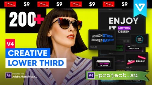 Videohive - Lower Thirds Pack V4.3 - 22499041 -  Project & Script for After Effects