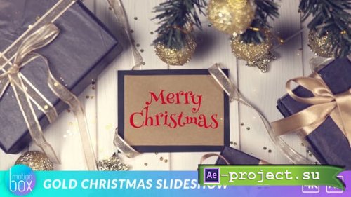 Videohive - Gold Christmas Slideshow - 29742218 - Project for After Effects