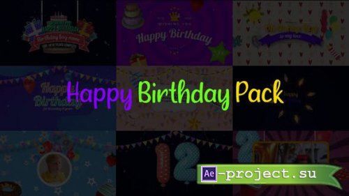 Videohive - Happy Birthday Pack - 29866195 - Project for After Effects