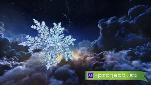 Videohive - Christmas Snowflake Intro - 29640932 - Project for After Effects