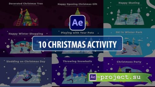 Videohive - Christmas Activity Scenes | After Effects - 29854734 - Project for After Effects