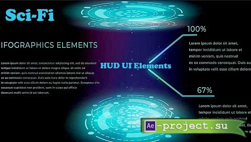 Sci-Fi Infographics HUD UI Elements 861878 - Project for After Effects