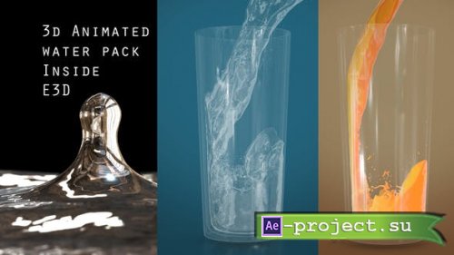 Videohive - Animated 3d Water Pack - 28524674 - Project for After Effects