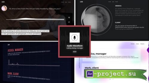 Videohive - Audio Waveform With Phone Dialog - 29852078 - Project for After Effects
