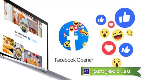 Videohive - Facebook Opener - 29927862 - Project for After Effects