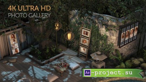 Videohive - Photo Gallery in a Garden at Night - 29946945 - Project for After Effects