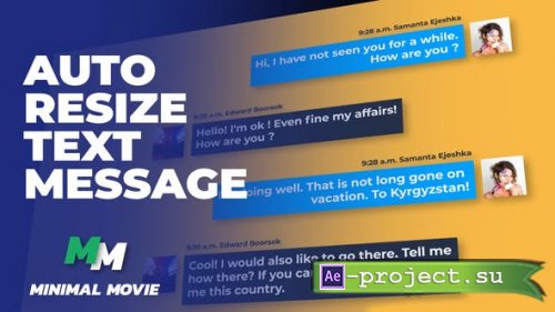 Videohive - Clean Text Message Kit/ Autoresize - 29947609 - Project for After Effects