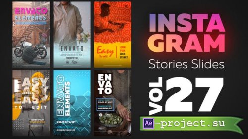 Videohive - Instagram Stories Slides Vol. 27 - 29964968 - Project for After Effects