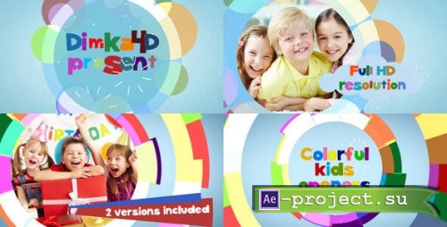 Videohive - Colorful Flat Kids Openers - 7662709 - Project for After Effects