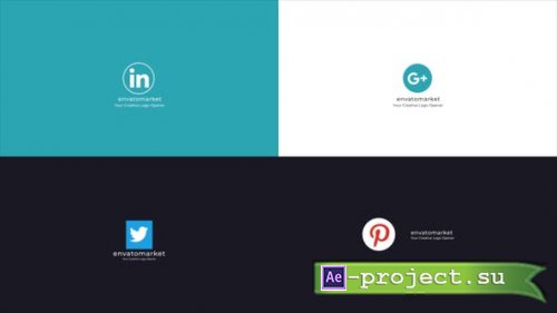 Videohive - Quick Flat Logo 4 in 1 - 29697920 - Project for After Effects
