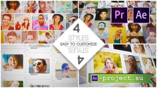 Videohive - Mosaic Slides Logo Opener - 28626870 - Premiere Pro & After Effects Templates