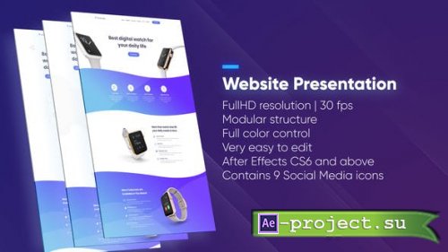Videohive - Website Presentation - 23215306 - Project for After Effects