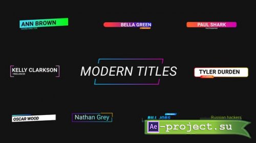 Videohive - Modern Titles || After Effects - 30024393 - Project for After Effects