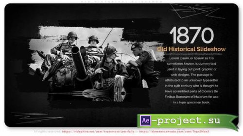 Videohive - Old Historical Slideshow - 29997468 - Project for After Effects