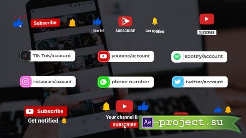 Videohive - Social Media Icons Pack || After Effects - 30050759 - Project for After Effects