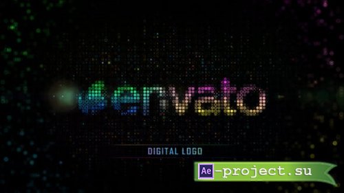 Videohive - Color Digital Grid Logo - 25297681- Project for After Effects