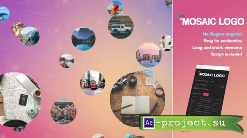 Videohive - Mosaic Logo - No Plugins - 24173851 - Project for After Effects