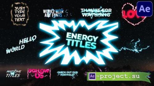 Videohive - Energy Titles Pack | After Effects - 30128033 - Project for After Effects