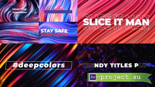 Videohive - Trendy Titles Plus - 29138912 - Project for After Effects
