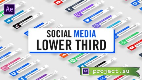 Videohive - Modern Social Media Lower Thirds - 30124497 - Project for After Effects