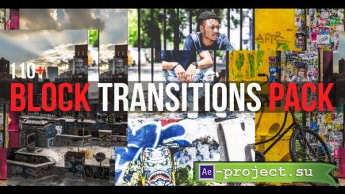 Videohive - Block Transitions Pack | 110 + - 19619936 - Project for After Effects