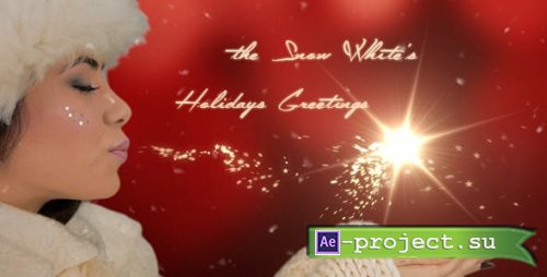 Videohive - The Snow White's Holidays Greetings - 13993628 - Project for After Effects